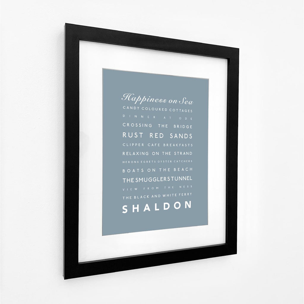 Shaldon Typographic Print-SeaKisses