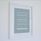 Sheringham Typographic Print-SeaKisses