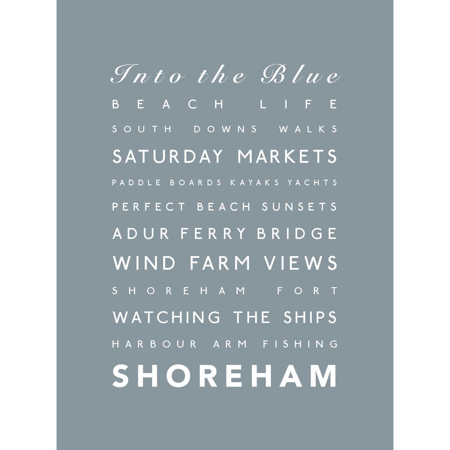 Shoreham Typographic Print-SeaKisses