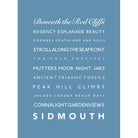 Sidmouth Typographic Print-SeaKisses