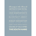 South Hams Typographic Print-SeaKisses