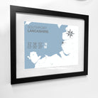 Southport Coastal Map Print-SeaKisses