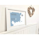 Southport Coastal Map Print-SeaKisses