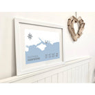 Southsea Coastal Map Print-SeaKisses