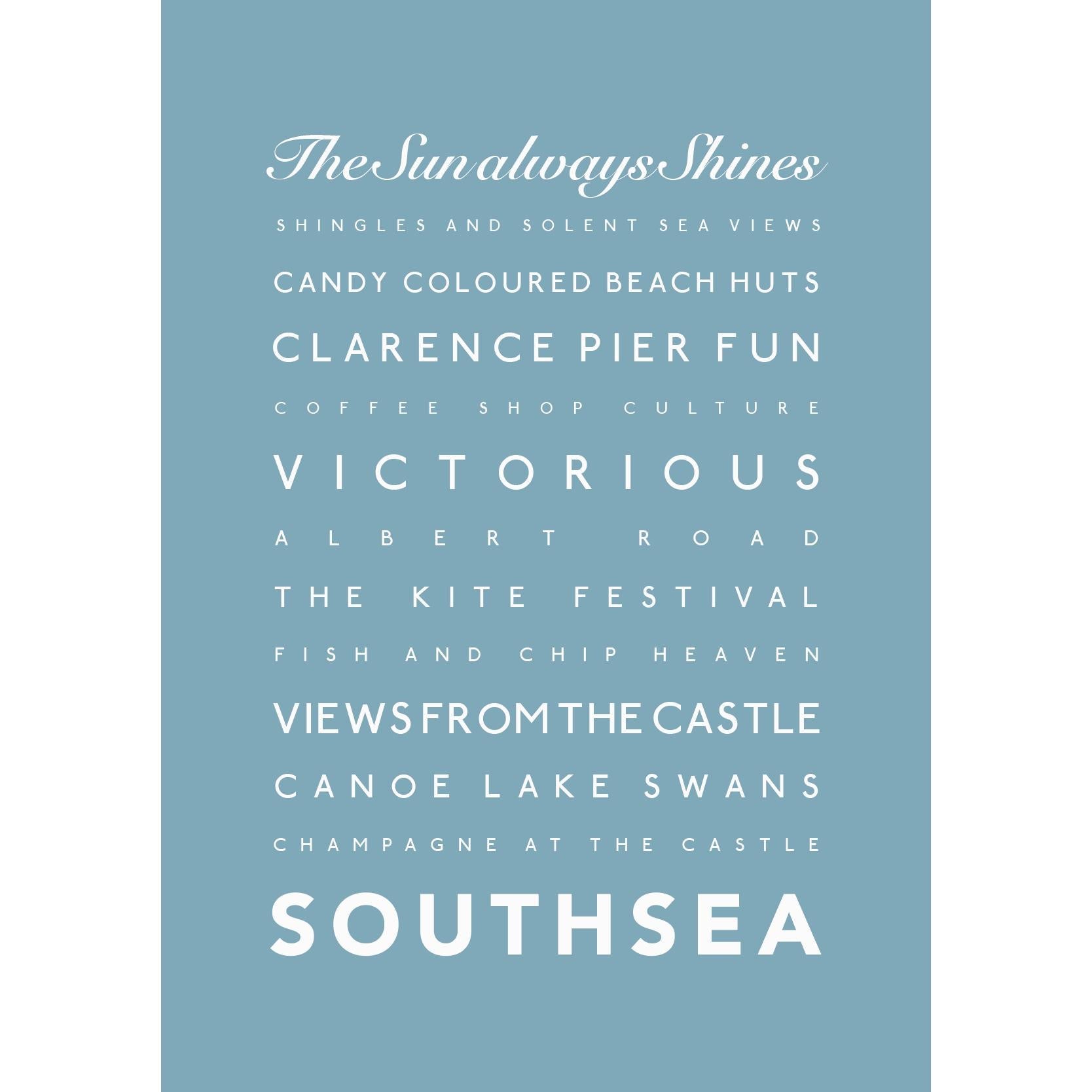 Southsea Typographic Print-SeaKisses