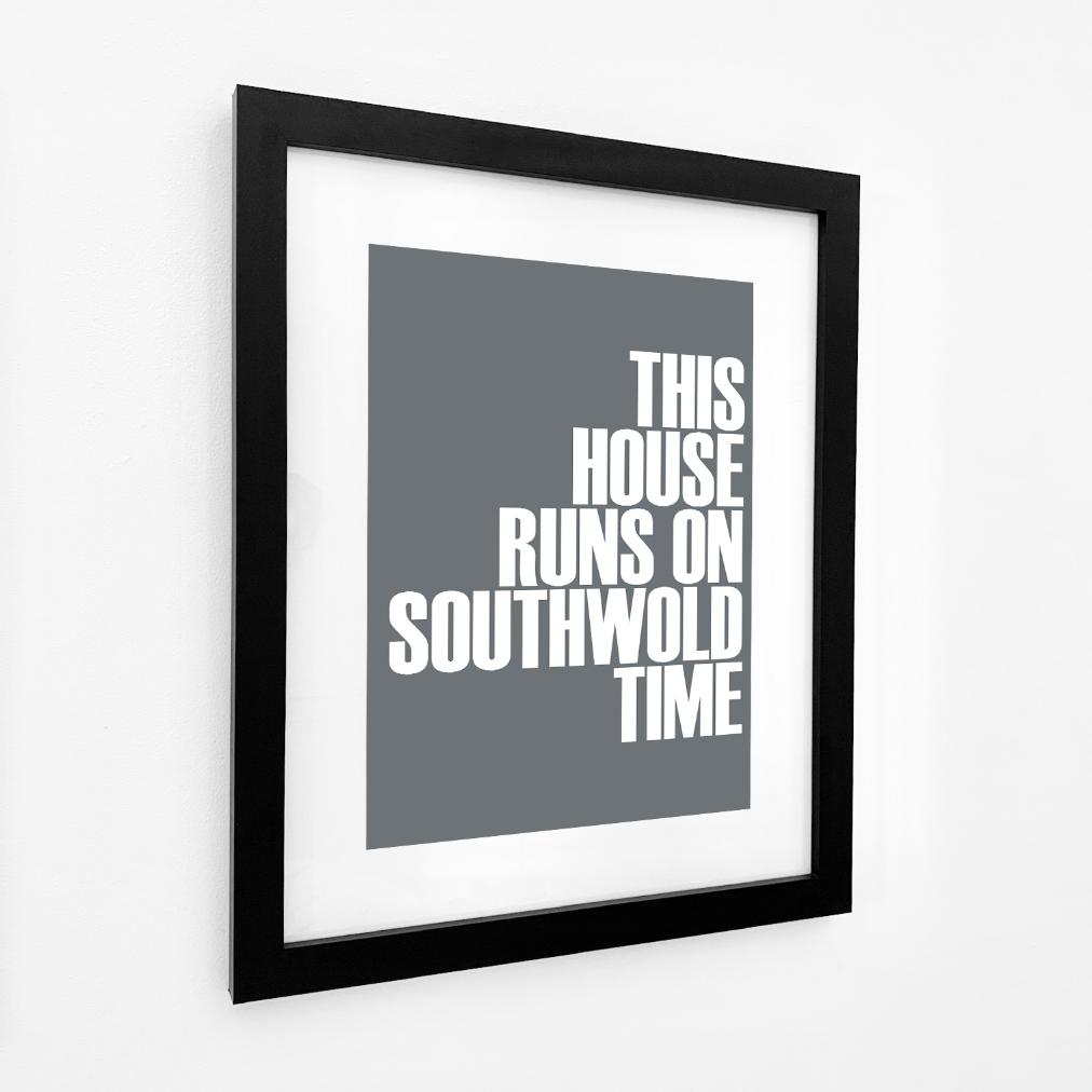 Southwold Time Typographic Print-SeaKisses