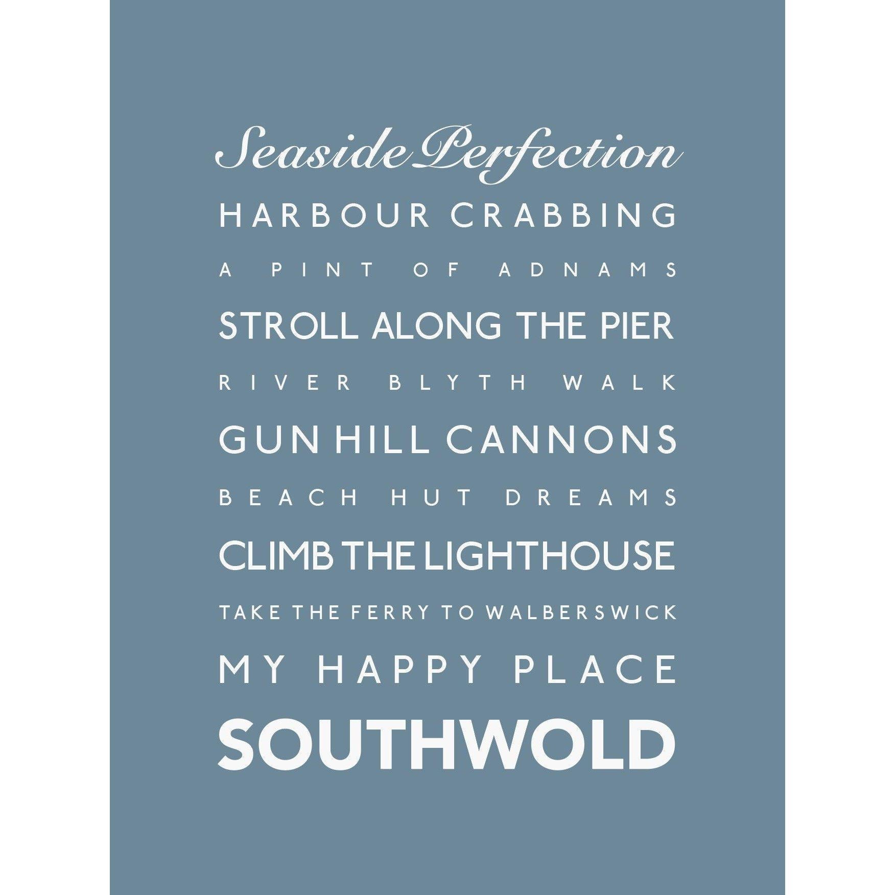 Southwold Typographic Print-SeaKisses