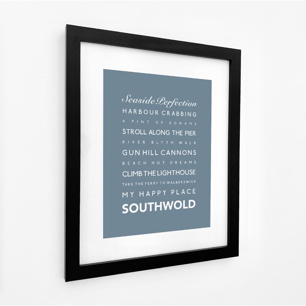 Southwold Typographic Travel Print- Coastal Wall Art /Poster-SeaKisses