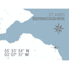 St Abbs Coastal Map Print-SeaKisses