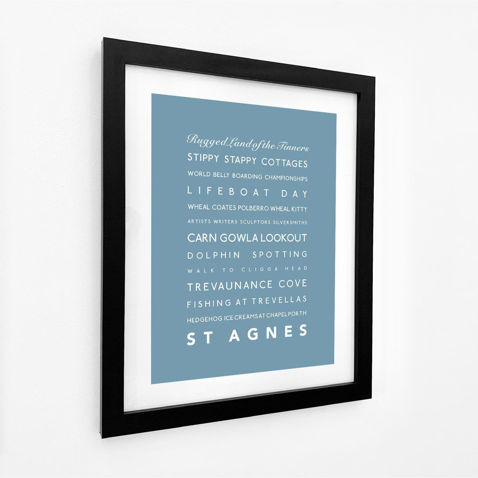 St Agnes Typographic Print-SeaKisses