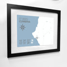 St Bees Coastal Map Print-SeaKisses