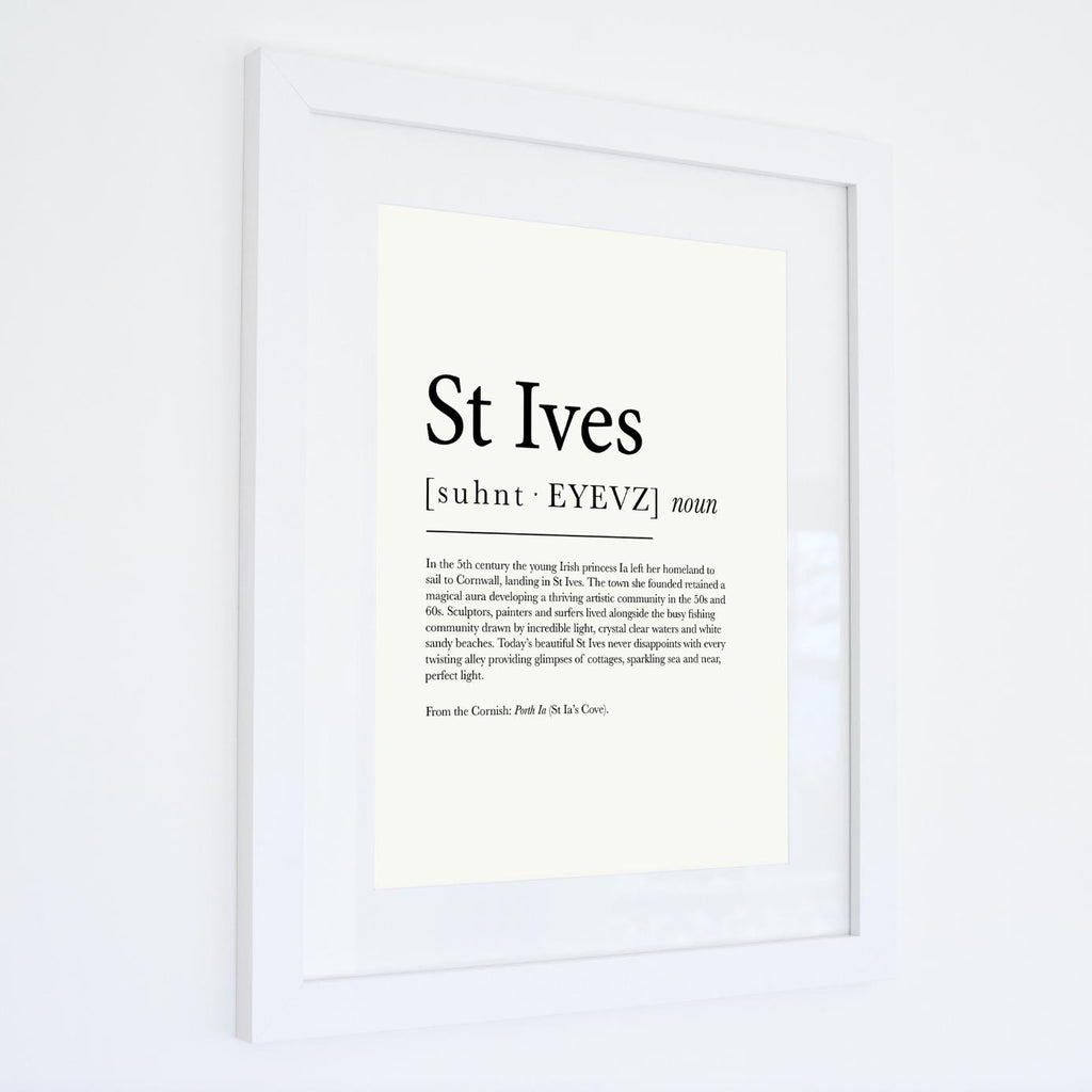 St Ives Definition Typographic Print-SeaKisses