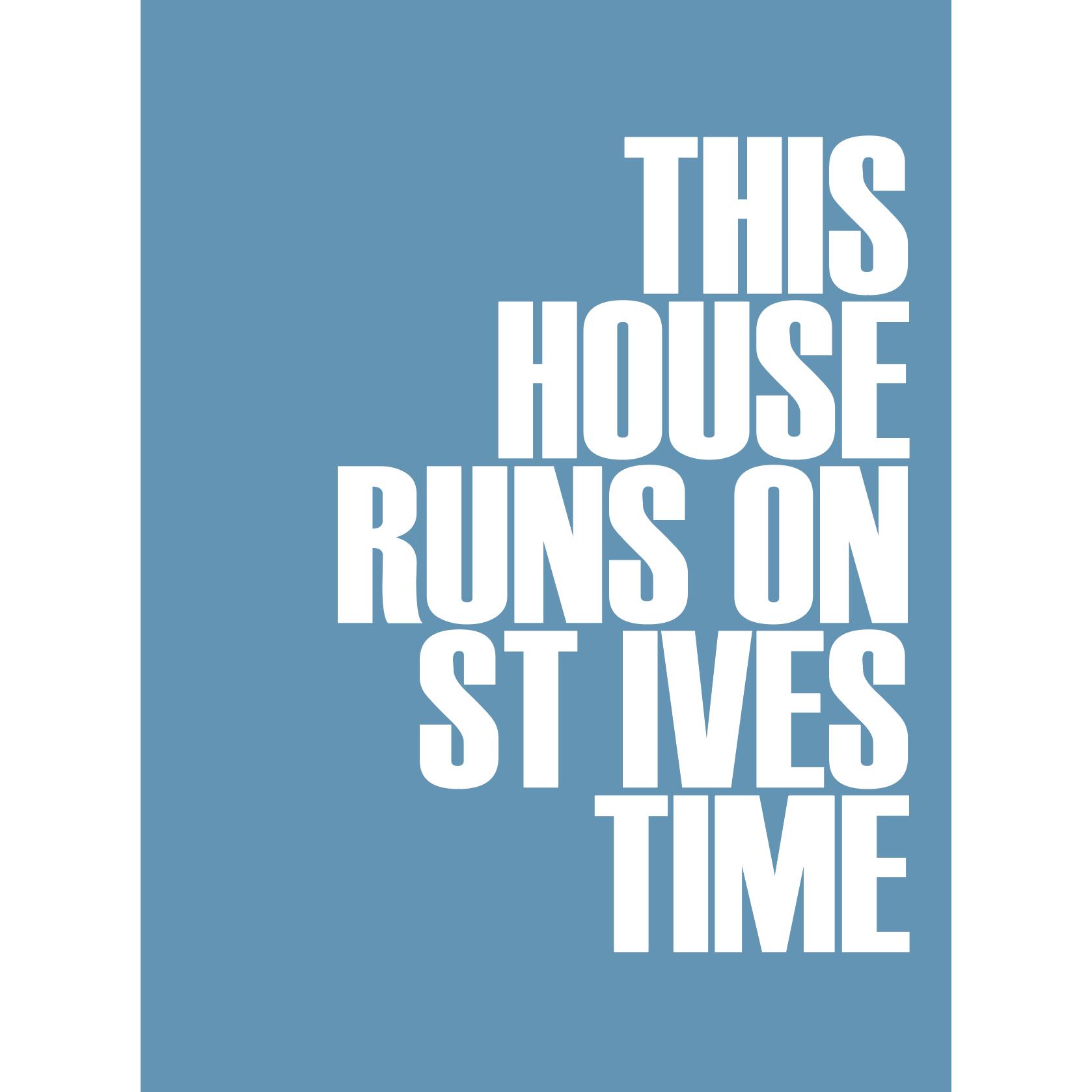 St Ives Time Typographic Print-SeaKisses