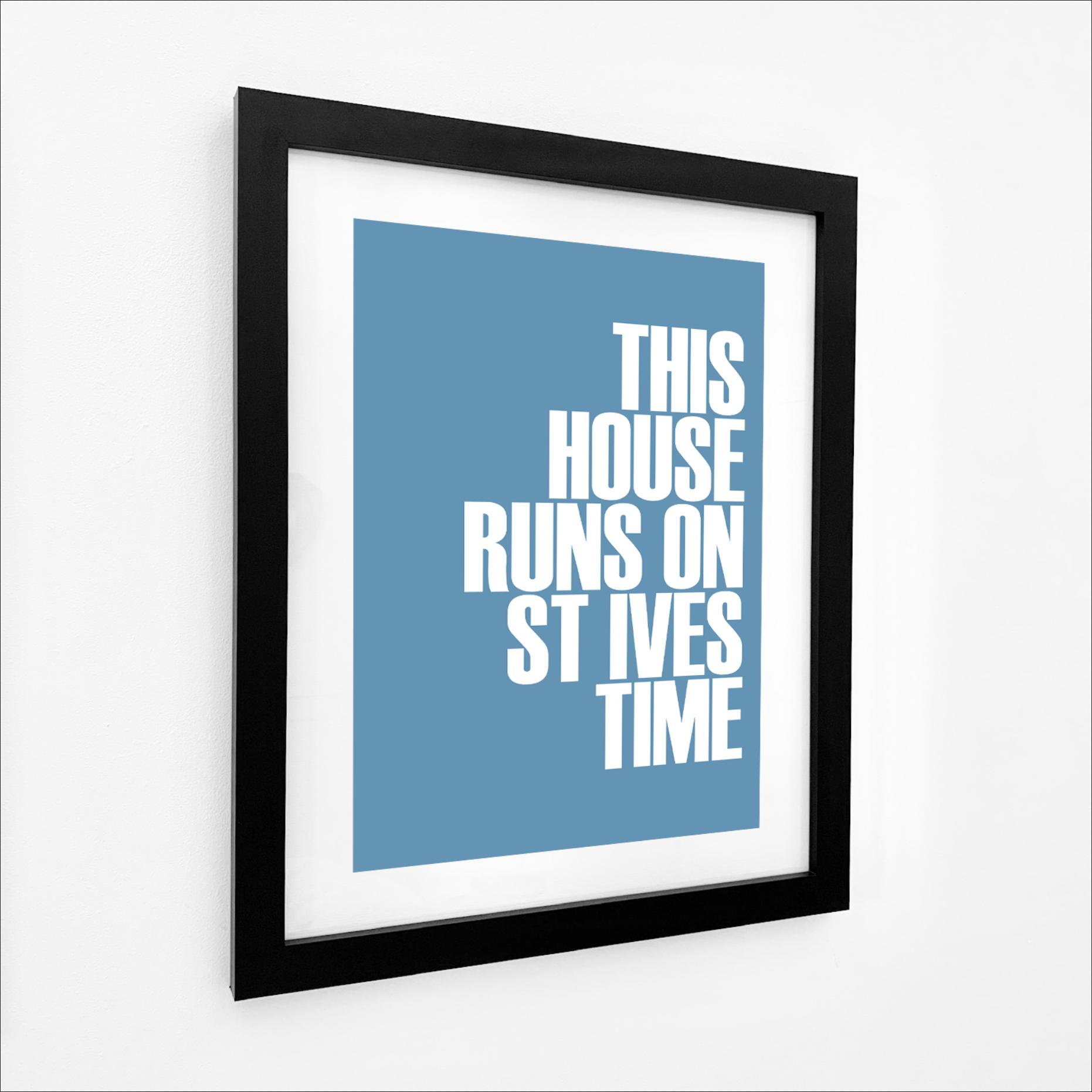 St Ives Time Typographic Print-SeaKisses