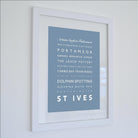 St Ives Typographic Print-SeaKisses