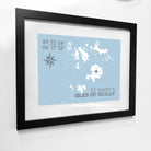 St Mary's, Isles of Scilly Coastal Map Print-SeaKisses