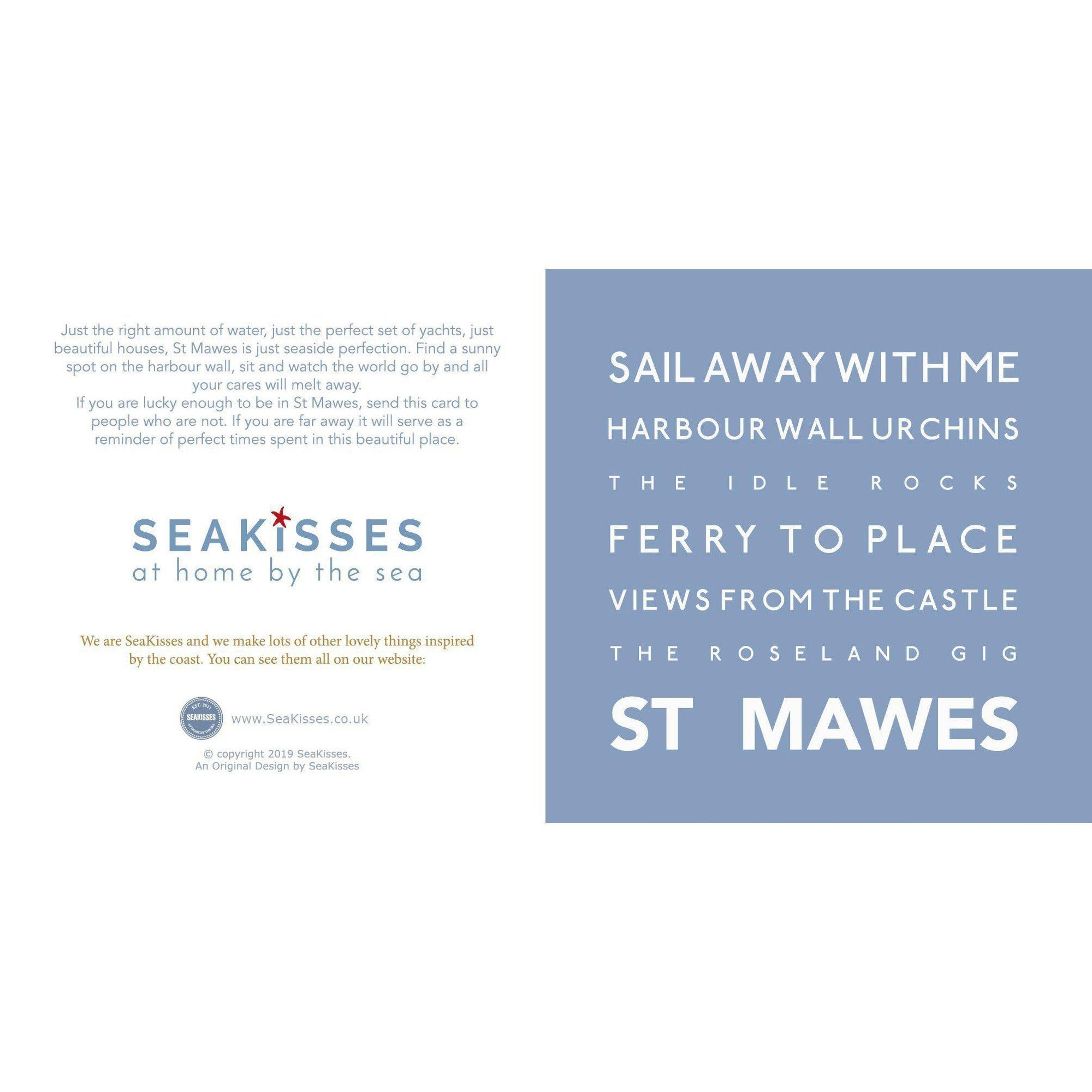 St Mawes - Greeting Card-SeaKisses