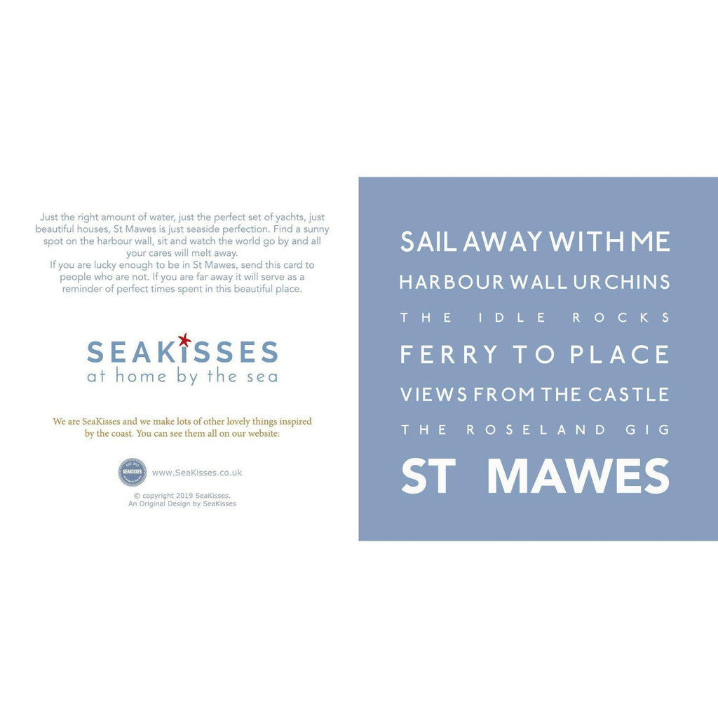 St Mawes - Greeting Card-SeaKisses