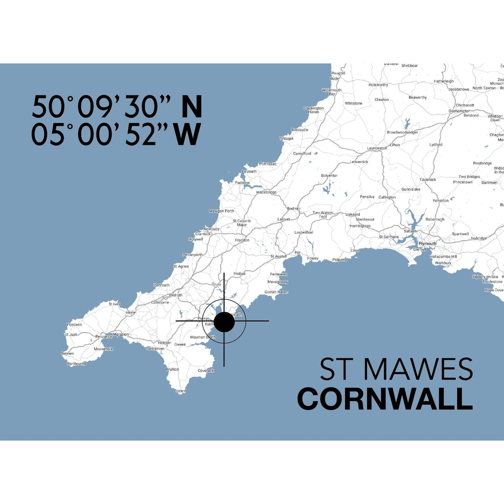 St Mawes Landmark Map-SeaKisses
