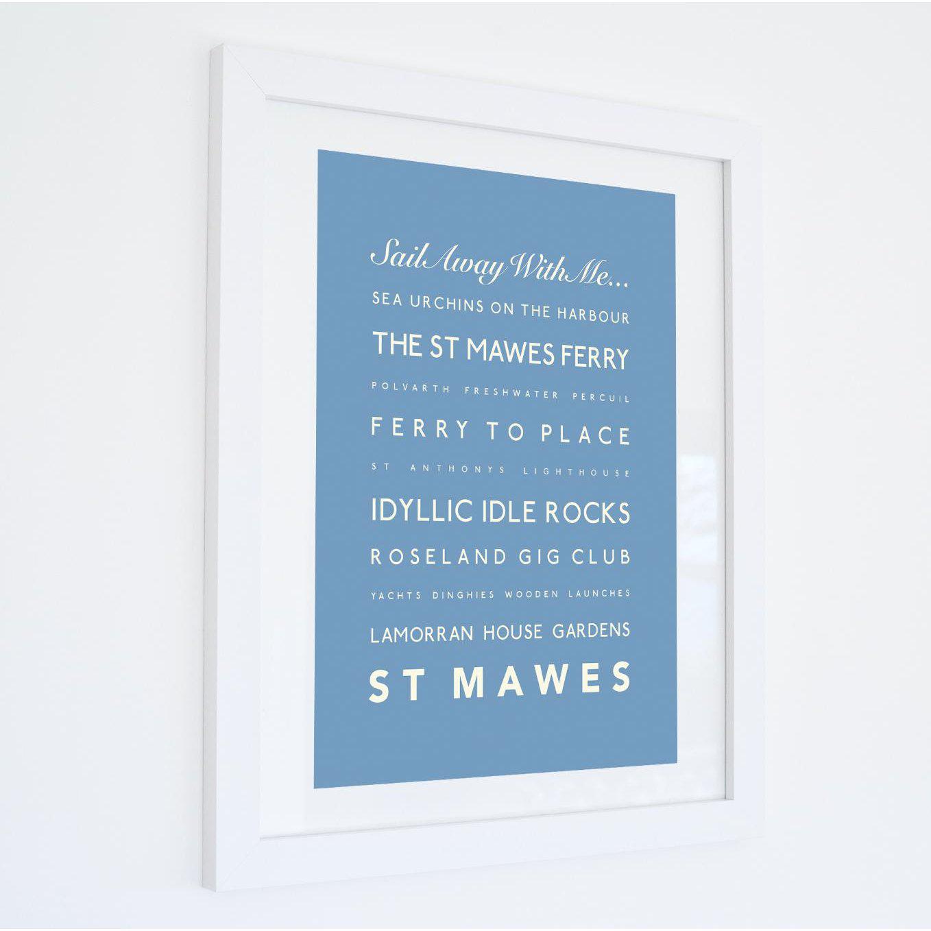 St Mawes Typographic Print-SeaKisses