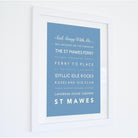 St Mawes Typographic Print-SeaKisses