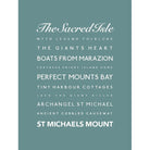 St Michael's Mount Typographic Print-SeaKisses