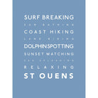 St Ouens Bay Typographic Print-SeaKisses