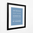 St Ouens Bay Typographic Print-SeaKisses