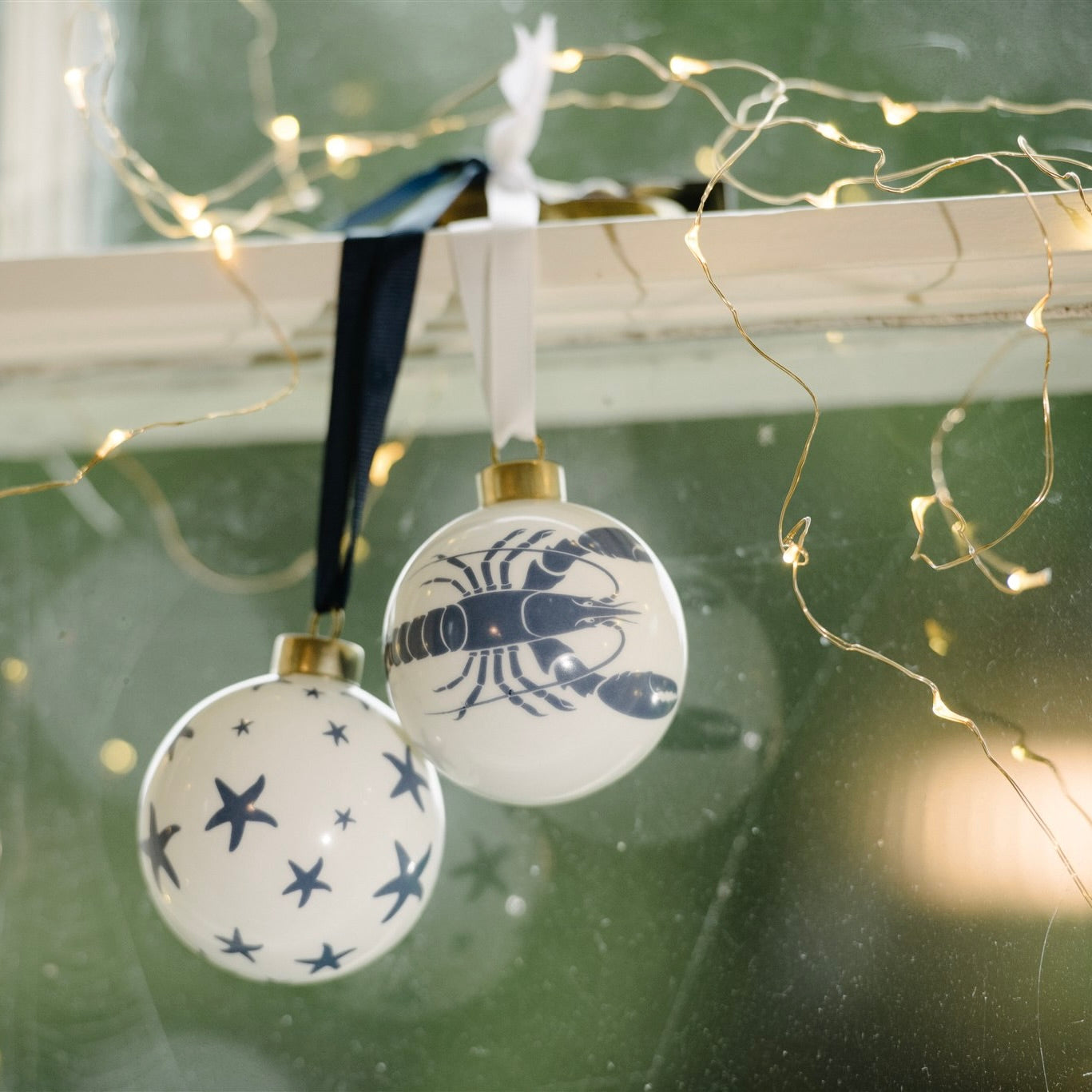 Starfish Bauble - Fine Bone China Coastal Design-SeaKisses