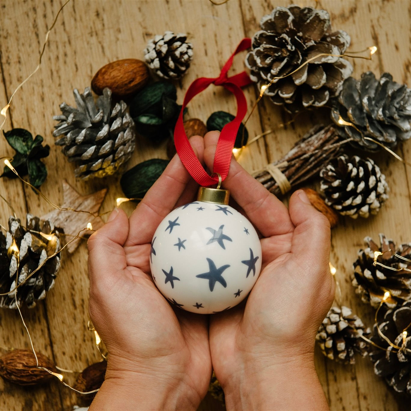 Starfish Bauble - Fine Bone China Coastal Design-SeaKisses