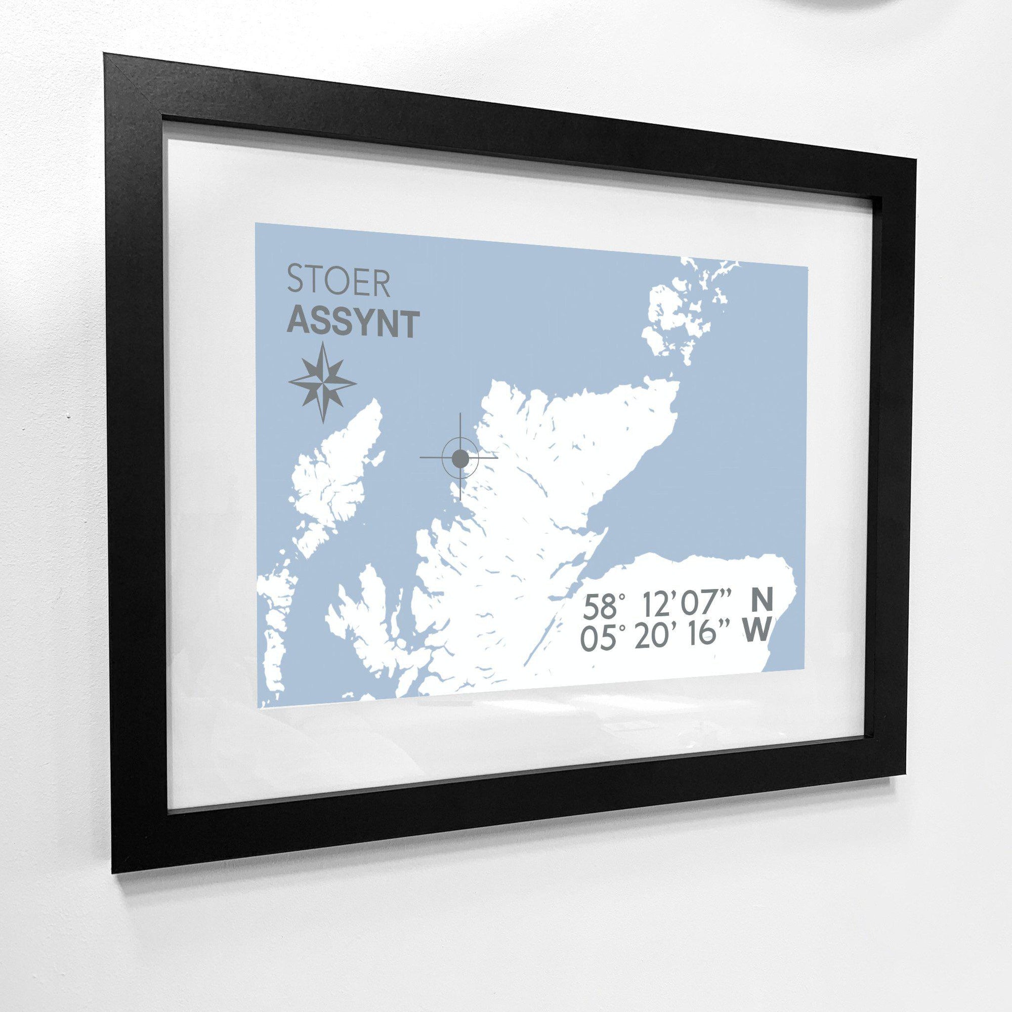 Stoer Coastal Map Print-SeaKisses