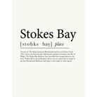 Stokes Bay Definition Typographic Print-SeaKisses