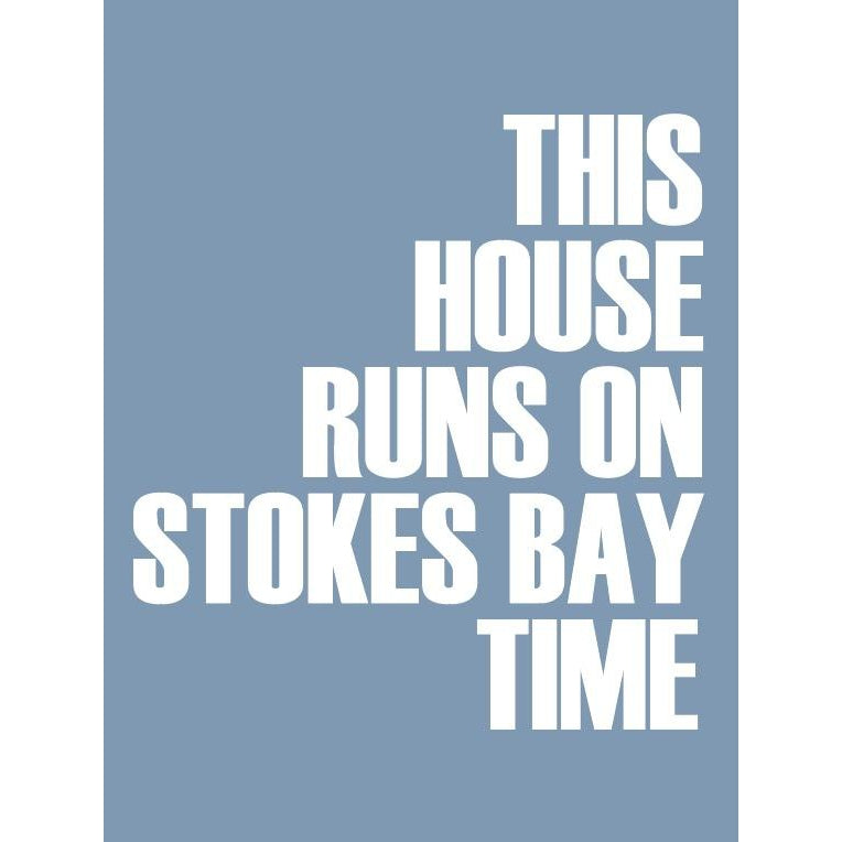 Stokes Bay Time Typographic Print-SeaKisses