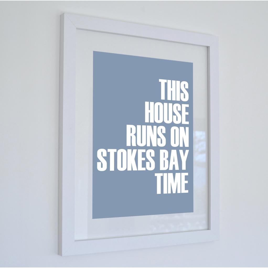 Stokes Bay Time Typographic Print-SeaKisses