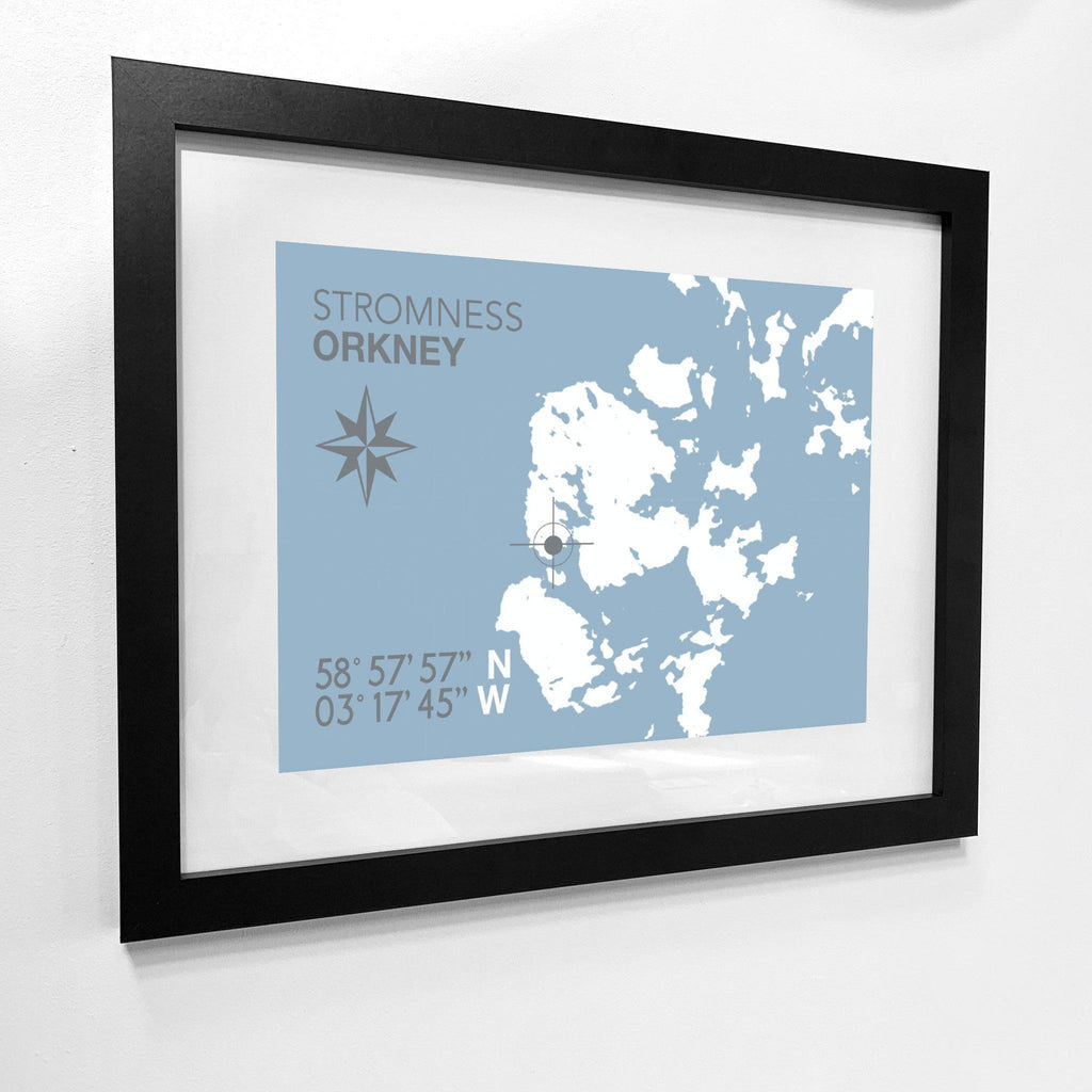 Stromness, Orkney Coastal Map Print-SeaKisses