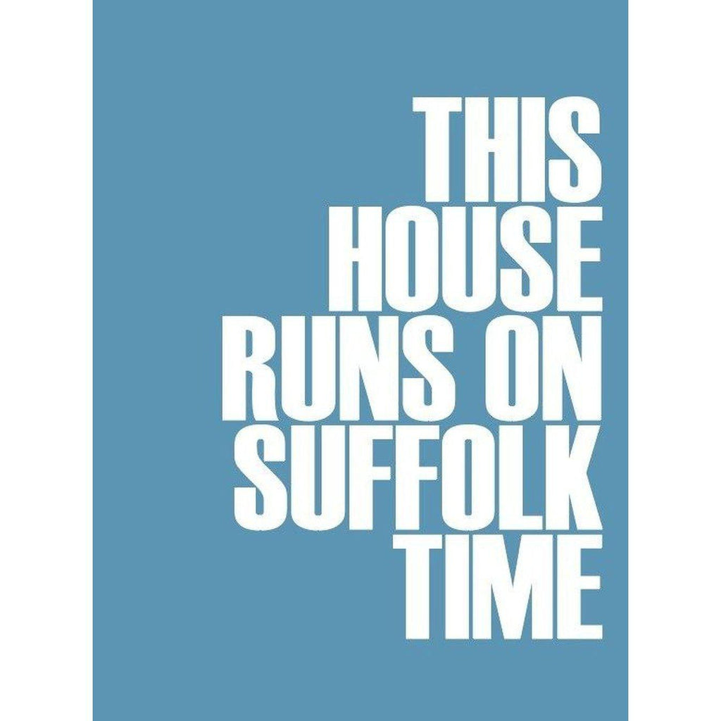 Suffolk Time Typographic Travel Print - Coastal Wall Art /Poster-SeaKisses