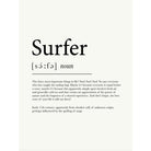 Surfer Definiton Typographic Print-SeaKisses