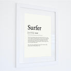 Surfer Definiton Typographic Print-SeaKisses