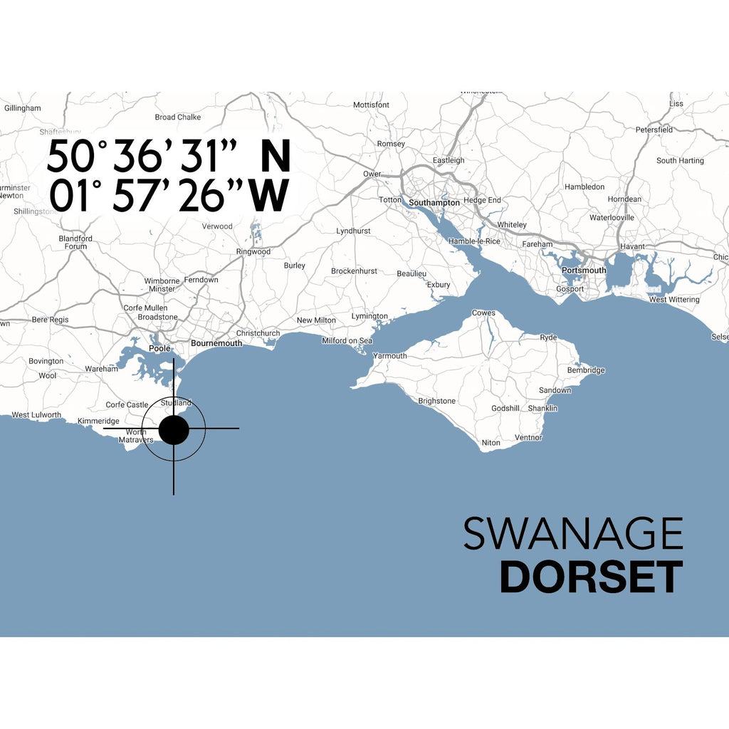 Swanage Landmark Map-SeaKisses