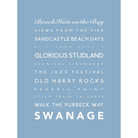 Swanage Typographic Print-SeaKisses