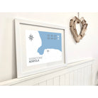 Syderstone Coastal Map Print-SeaKisses