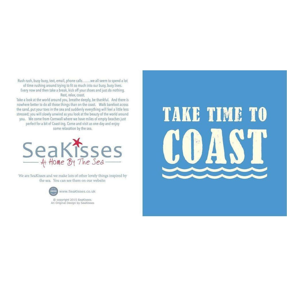 Take Time to Coast - Greeting Card-SeaKisses