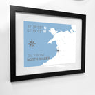 Tal-y-bont Coastal Map Print-SeaKisses