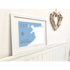 Tal-y-bont Coastal Map Print-SeaKisses