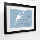 Tangasdale Beach, Isle of Barra, Coastal Map Print-SeaKisses