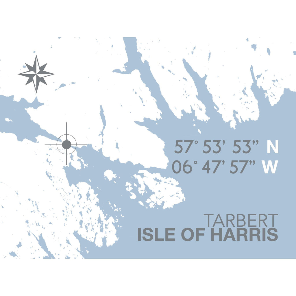 Tarbert Coastal Map Print-SeaKisses