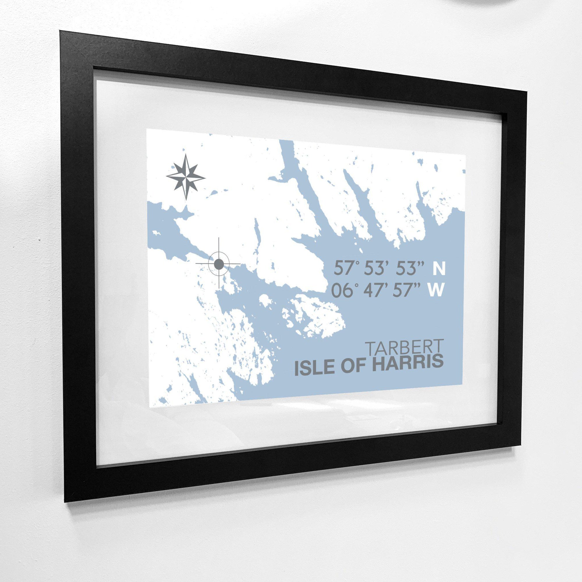 Tarbert Coastal Map Print-SeaKisses