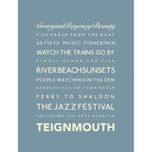 Teignmouth Typographic Print-SeaKisses