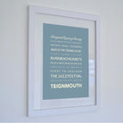 Teignmouth Typographic Print-SeaKisses