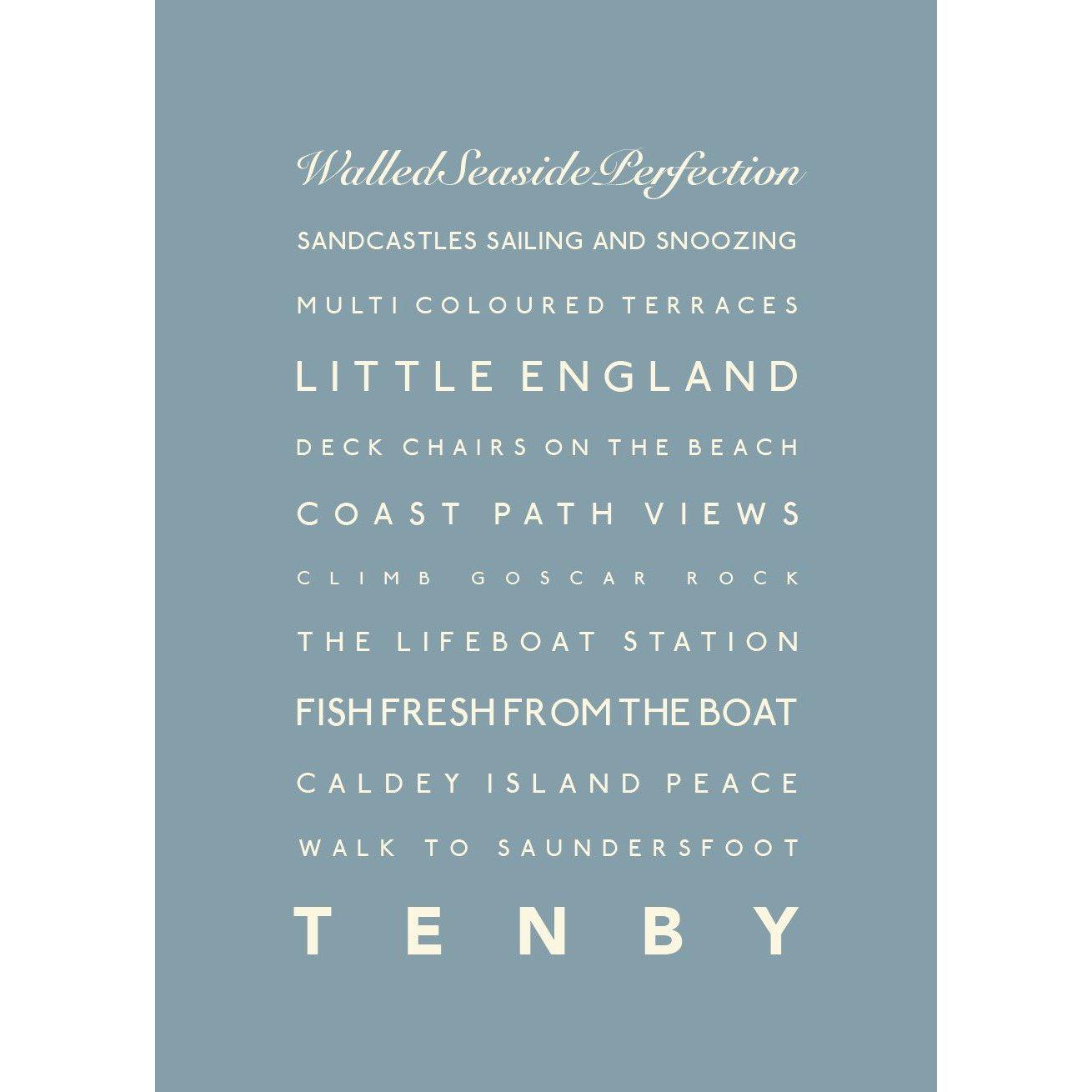 Tenby Typographic Print-SeaKisses